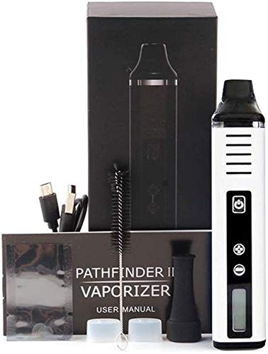Dry Herb Vape | Pathfinder V2 Dry Herb Vaporizer, Large Ceramic Chamber, 2200mAh Battery, Advanced Temperature Settings, Innovative Yet Function Designed Herbal Vaporizer (White) - Nicotine Free