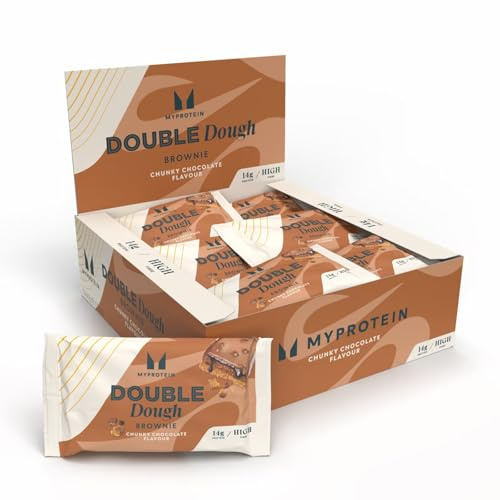 MyProtein Protein Bar Double Dough Brownie 12x75 g