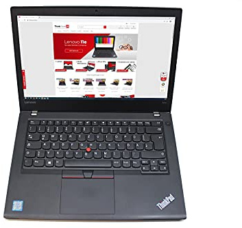 A-Ware Lenovo ThinkPad T470 Core i5-6300U 8 GB RAM 256 GB SSD webbkamera tyskt tangentbord (Renoverad)