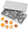 Bczhieulw 30 PCS mini Moldes galletas, moldes galletas navidad, diez formas en tres tamaños cada una, adecuado para tartas y galletas de cumpleaños DIY,Cuadrado, círculo, triángulo, rombo, gota, etc