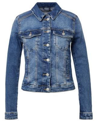 QS Damen 2166002 Jeansjacke, blau, L
