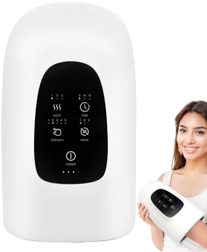 Masajeador De Manos Con Calor Y Compresión,Masajeador De Palma Inalámbrico De Presión De Aire | Dispositivo Eléctrico Relajante Con Calor Para Mujeres Hombres Y Deportistas