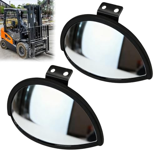 2x Specchietti Retrovisori per Carrelli Elevatori, Specchietti Retrovisori per Trattori e Mietitrebbie Specchietto Retrovisore Universale Specchietto per Angolo Cieco