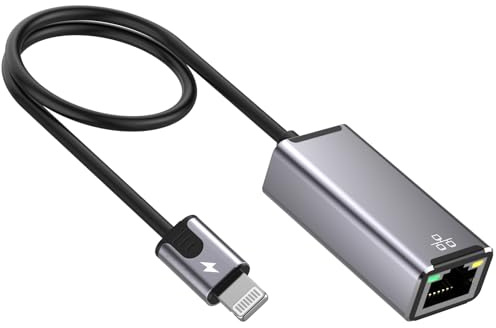 [Apple MFi Certified] LAN Network Lightning to Ethernet Adapter for iPhone