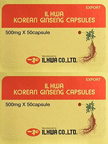 TONG-IL - Il Hwa, Ginseng Coreano, 500 mg x 50 capsulas (Pack 2 und.)