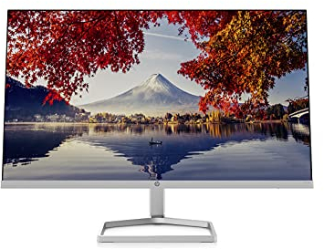 HP M24f - Monitor, schermo da 24 pollici, display Full HD IPS, 75 Hz, tempo di risposta 5 ms, VGA, HDMI, argento/nero