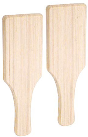 Wooden Sculpture Tools 2Pcs Clay Modeling Paddle Boards 7.67In for Ceramic Pottery Crafting Smooth Carving and DIY Art Projects