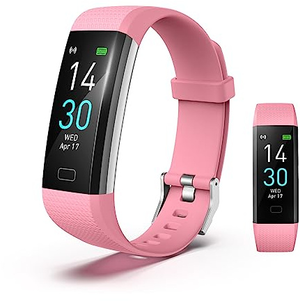 BrilliantHouse Fitness Tracker with Blood Pressure Heart Rate Oxygen Monitor, Activity Sleep & Temperature Smart Watch IP68 Waterproof Pedometer Step Counter for Kids Man Women S5