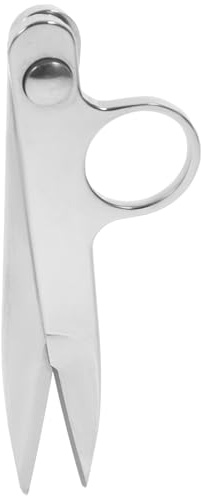 Gatuida Tijeras de Hilo de Acero Inoxidable para Bordado y Costura, Tijeras Mini en Forma de V para Corte Preciso de Tela y Manualidades, Cortador de Hilo para Patchwork y Sastrería