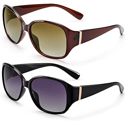 EYEGUARD Polarized Sunglasses for Women Retro Vintage Driving Sun glasses UV400 Protection