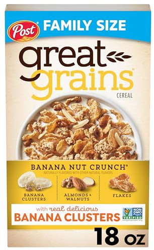 Great Grains Banana Nut Crunch Breakfast Cereal, 18 oz Box