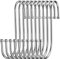 Firschoie 10 Stück S Haken, S-Haken aus Edelstahl, robuster Metallhaken Doppelhaken Zum Aufhängen von Tassen, Kleidern, Töpfen und Schalen, Geeignet für Küche, Wohnzimmer, Bad, Garten, Garderobe