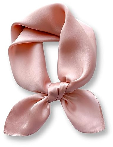 PoeticEHome Carré en Soie de Mûrier 100% Unie - Écharpe Naturelle 68x68cm avec Étui Cadeau