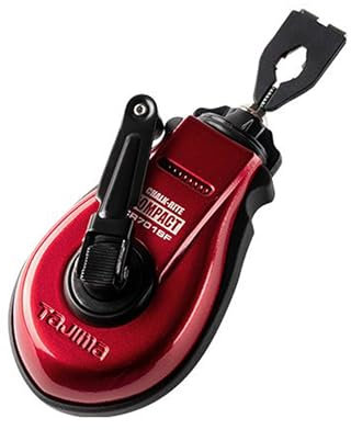 TAJIMA Chalk-Rite Compact Snap-Line - Extra Bold 1.0 mm Chalk Box with Steamlined Design & Bold Line - CR701SFR