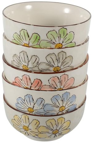 FUNOMOCYA 5pezzi Ciotole in Ciotole Per e Snack in Per Servire Cibo Insalatiera e Ciotola Per Cereali Vassoio e Decorativo