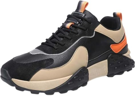 Zapatos de seguridad para hombre, antideslizantes, con plantilla suave, cordones, zapatos de trabajo con soporte para el arco del pie, zapatos de moda para hombre, ligeros, transpirables, cómodos