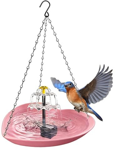 Bebedero para Aves | Bebedero solar con forma de corazón para mascotas,Fuente Solar para Baño de Colibríes | Jardín Estanque Piscina Patio Terraza Loros
