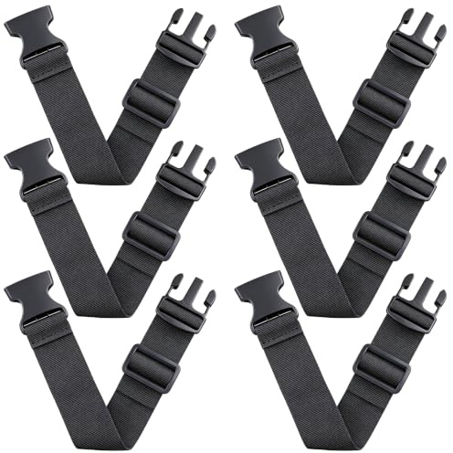 PYSEOSISE 6 Pièces Extension de Ceinture pour Sac Banane, Rallonge de Ceinture pour Sac Banane Réglable, Sangle d'Extension pour Sac Banane avec Boucle pour Sacs Banane et Bagages