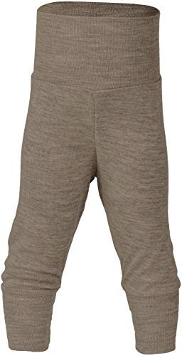 Engel Natur, Baby Bekleidung, Hose breiter Bund, 1 Stück, 70% Wolle, 30% Seide (Walnuss, Gr. 50-56)