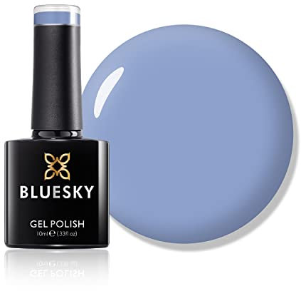 Bluesky Gel Nail Polish, SS22, Spring 2022, Hands Up At Me SS2207, Blue Grey, Long Lasting, Chip Resistant, 10ml (Requires Drying Under UV or LED Lamp)
