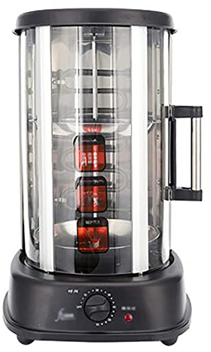 MNSRRN Smokeless Electric BBQ Grill, Automatic Rotating Large Capacity Skewers Machine Brazilian Barbecue Turkey Kebab Machine Grilled Sweet Potato Machine