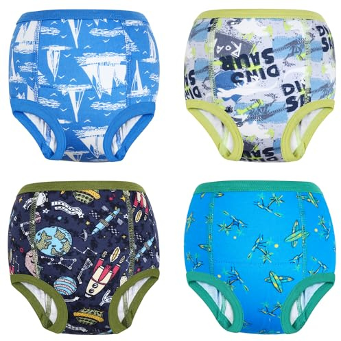 MOEMOE BABY Töpfchen Trainingshose 4 Stück Töpfchen Trainingshosen Kinder Unterhosen für Jungen 3 Jahre