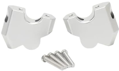 abrazadera elevadora manillar Elevador de manillar de aluminio CNC para motocicleta para R 1300 GS R1300GS R1300gs R1300 GS 2023 2024 abrazadera de elevación de manillar plateada