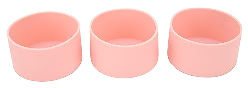 ANKROYU Lot de 3 Bottes en Silicone antidérapantes pour Bouteille d'eau, Manchon de Protection résistant aux Hautes températures pour gobelets, Tasses de Voyage, Bureau, Usage Dome