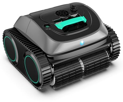 WYBOT C1-Plus Robot Piscina Pareti e Fondo, per Piscine interrate & Fuori Terra, 160min autonomia, Pulizia 4-in-1 (160m²), Navigazione Smart & App, Verde Grigio