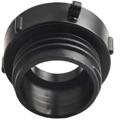 ComfyHarbor Adattatore per serbatoio IBC, filettatura fine da 2 pollici a filettatura grossa S60x6, connettore nero in PP per contenitori d'acqua DN60 e barili di pioggia