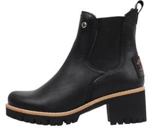 Panama Jack Women's Pia TravChelsea Boot, black, 6 UK