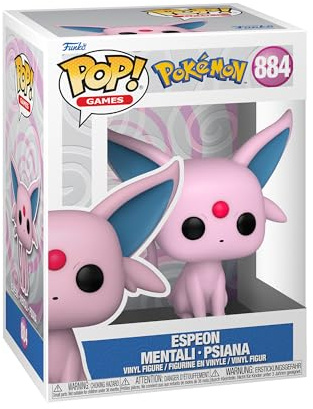 Funko Pop! Games: Pokemon - Espeon | Goodies Officiels Jeux Vidéo - Figurine Vinyle à Collectionner - Idée Cadeau Anniversaire pour Fans et Collectionneurs