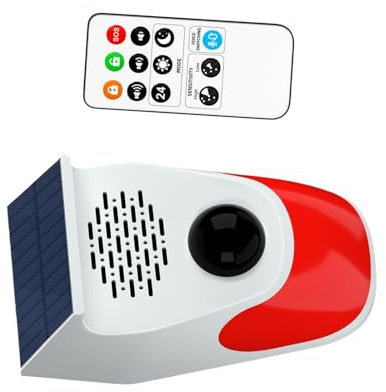 Solar Voice Motion Sensor, Infrared PIR Motion Detector for Home Security Alarm System