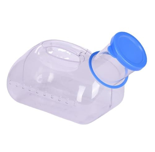 SXTYYH Transparent Urinoir Homme Anti-Débordement La Nuit, Réutilisables Pistolet Urinoir Durable Bouteille De Pipi 1000ml Récipient à Urine for Hommes Portable Urinal