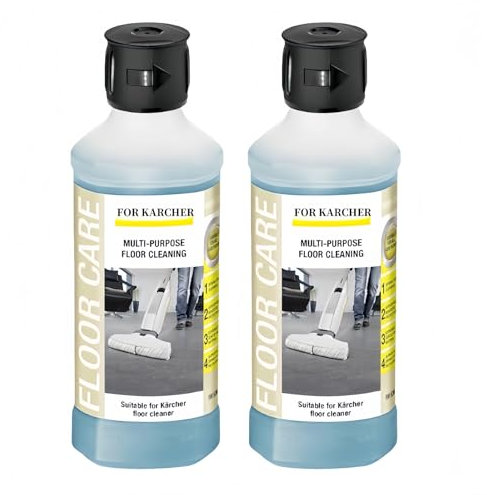 500 Ml Di Soluzione Detergente Multiuso Per Pavimenti Al Gusto Di Limone. Compatibile For Karcher FC5 FC3 FC Series Macchine Lavapavimenti, Aspirapolvere Umido E Secco(2pcs)