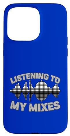 Custodia per iPhone 15 Pro Max Produttore musicale DJ Ascolto dei miei mix Sound Wave