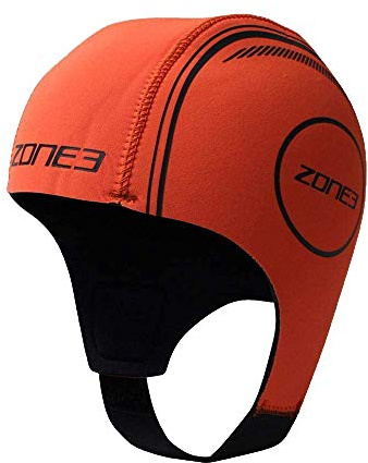 ZONE3 - Gorro de Natación de Neopreno | Naranja Unisex Adulto | Ajuste, Visibilidad y Calidez