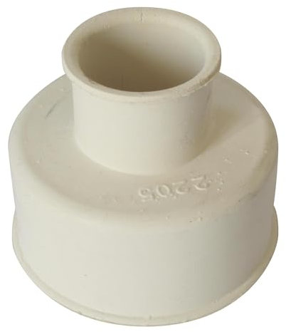 SOMATHERM FOR YOU, Manchon à double épaulement en caoutchouc blanc 65 x 30 mm pour WC - Étanchéité entre WC et réservoir - Température d'utilisation : -20°C à 100°C