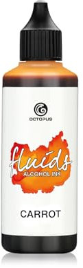 100 ml Fluids Alcohol Ink CARROT, Alkoholtinte für Fluid Art und Resin, orange