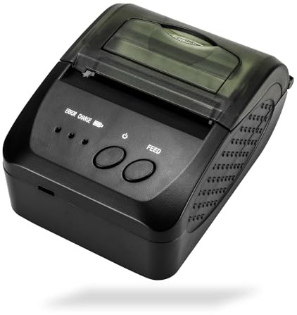NetumScan Imprimante thermique sans fil Bluetooth pour reçus, 58 mm Mini USB POS imprimante pour restaurant compatible avec Android/iOS/PC/Windows NS1809DD