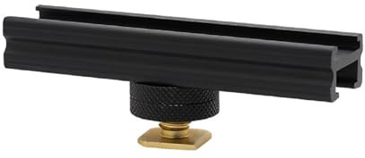 MOOKEENONE Hot Shoe Extension Rail Bar Mount, Camera Extension Mount for Lights, Monitors, Microphones Camera Accessories
