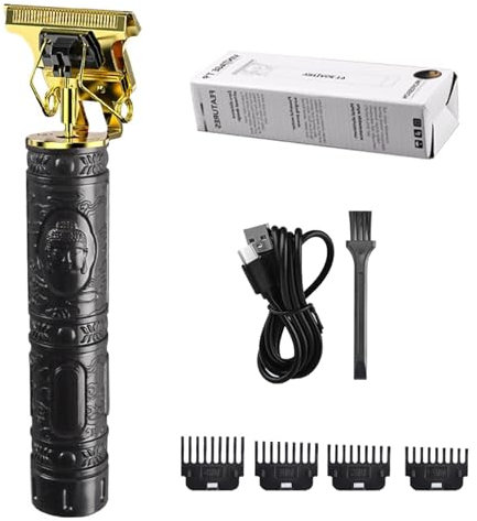 Cortapelos para hombre | Kit de corte de pelo USB Zero Gapped T Bla-des | Recortadora de pelo eléctrica inalámbrica recargable para hombres | Afeitadora de barba con 4 peines de límite para familias y