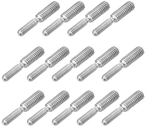 sourcing map Bullone a vite filettata a doppia estremità da M3 x 10 mm a M4 x 10 mm, 14 pezzi in acciaio inossidabile 304, adattatore per riduttore di filettature per mobili e macchinari