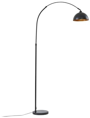 Lindby Lámpara de pie Tonka (Moderno) en Negro hecho Metal e.o. para Salón & Comedor (1 llama, E27) lámpara