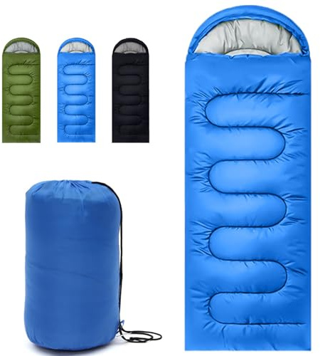 Sleeping Bag for Camping,Sleeping Bags for Adults Backpacking Waterproof,3 Seasons Adult Blanket,Small Packed Ultralight Carry Bag, Soft,Thick and Warm,for Outdoor Camping,Travel,Hiking (Navy Blue)