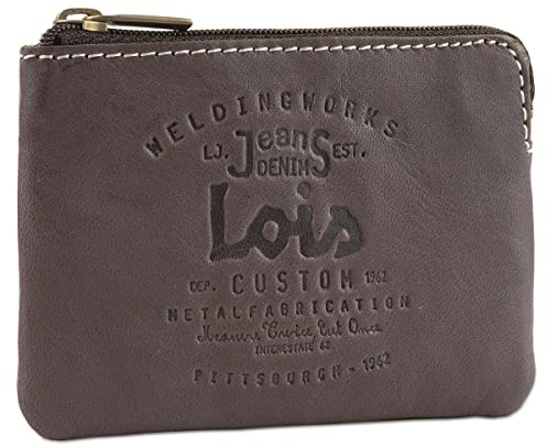 Lois - Monedero Piel Hombre Compacto para Uso Diario, Monedero Hombre Peque