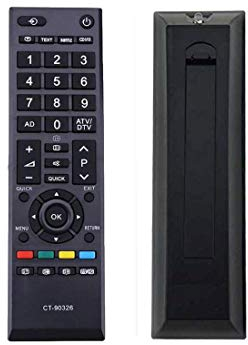 LIMINGZE ersetzt CT-90326 Fernbedienung für Toshiba CT-90326 kompatibel mit Fernbedienung für Rasenmäher TV
