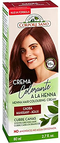 Crema colorante all'henné di mogano 80 ml