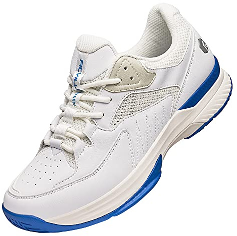 FitVille Womens Tennis Shoes Wide Fit Squash Badminton Shoe Non Slip Sports Trainers Sneakers for Tennis Volleyball