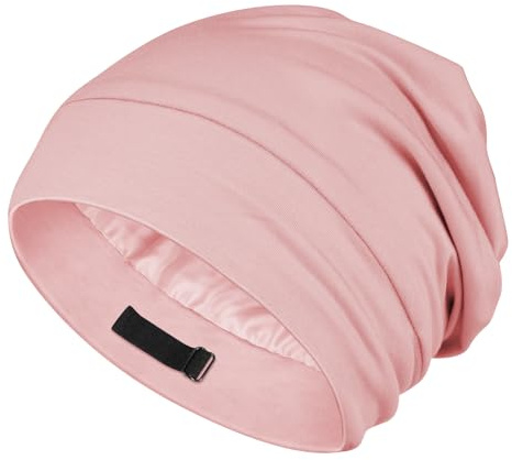 OLESILK Silk Bonnet for Long Hair: 100% Mulberry Silk for Sleeping Women&Men, Extra Large Loc Cap for Braids, Adjustable